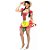 Vestido de Festa Junina Adulto, Vestido Xadrez Vermelho - Imagem 1